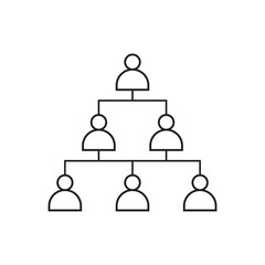 Networking, Networking team, Hierarchy model, communication of people, business people icons