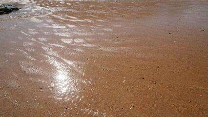 water in the sand