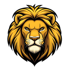 Fototapeta premium Majestic lion head showing dominance and power
