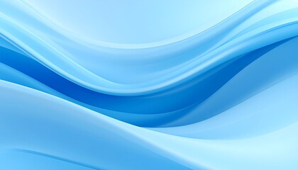 Obraz premium Abstract, flowing, light blue waves. Smooth, soft curves creating a dynamic, ethereal effect
