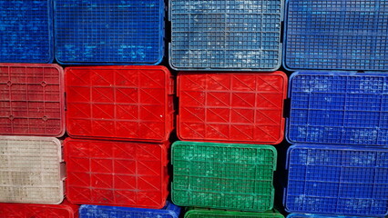 pile of colorful plastic containers