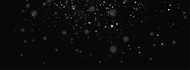 Snowflakes falling design. Vector New Year light effect snow snowflakes background decoration
