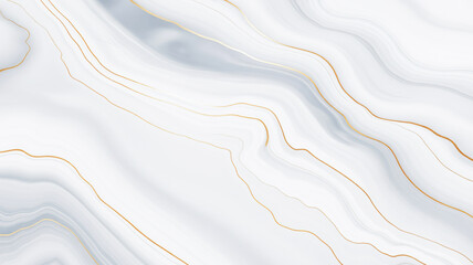 A luxurious marble-textured background with flowing white and light gray patterns
