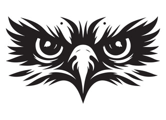 Obraz premium Abstract Decorative Design of a Stylized Eagle Eye Illustration
