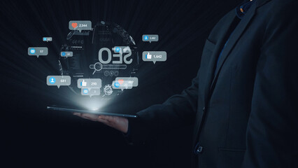Social media marketing strategy with engagement metrics. Social marketing boosts media visibility....