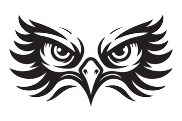 Majestic Owl Eyes Symbol of Wisdom and Sharp Vision Graphic