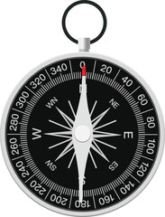 Drafting Compass – Technical Drawing Tool Vector Illustration
