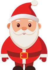 Cute Cartoon Santa Claus Vector Illustration