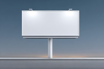 Obraz premium Nighttime urban billboard mockup cityscape digital marketing visual clear background modern design
