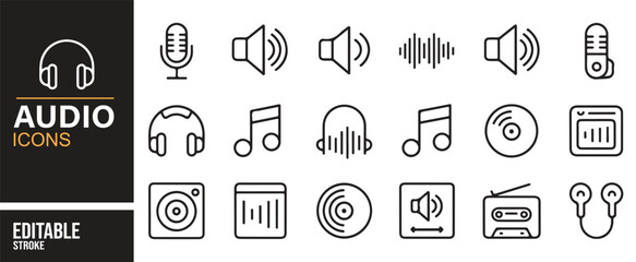 Editable Audio Icons for Professional Sound Design Projects