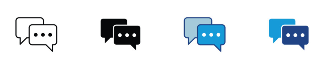 Chat icon set ,  Chat Speech bubble. message. contact us , vector illustration . 
