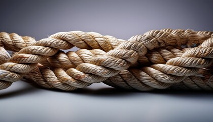 rope isolated on a gray background