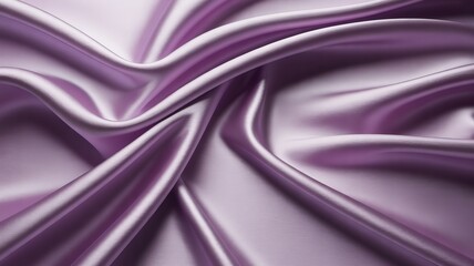 Fototapeta premium Smooth flowing lavender silk fabric with elegant folds and soft light creating a luxurious texture