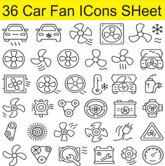 Car Fan ICons Sheet