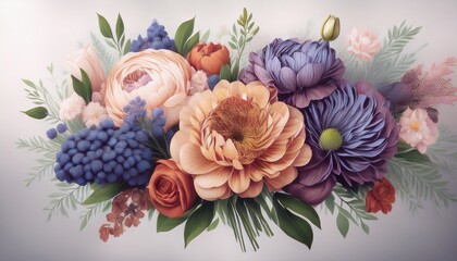 floral bouquet illustration