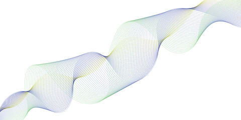 Vector abstract background. Multicolored dynamic lines on a white background. Colored waves. Background for design
