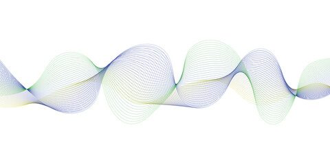 Vector abstract background. Multicolored dynamic lines on a white background. Colored waves. Background for design
