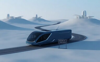 ski resort in winter