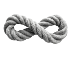 Tying strong knots for adventures natural settings visual guide isolated on transparent background