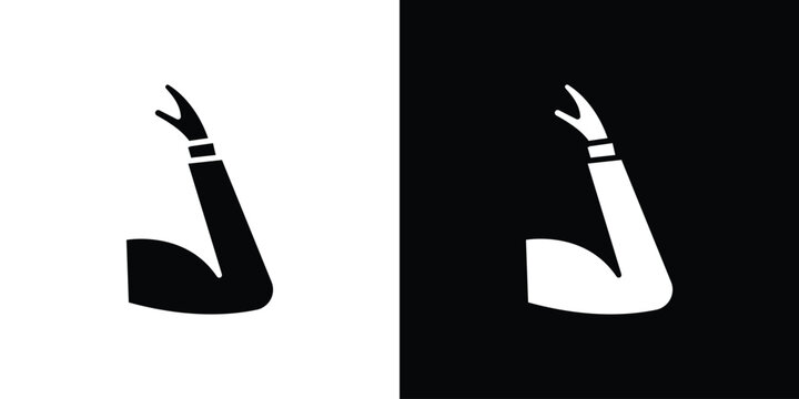 Salute icon vector glyph pack. Black silhouette icons.