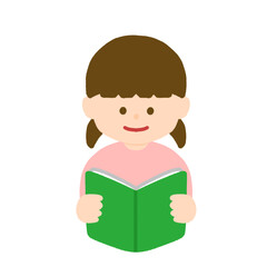 本を読む女の子