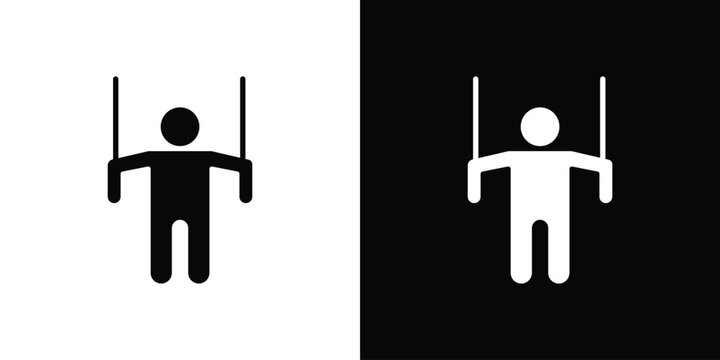 Puppet icon vector glyph pack. Black silhouette icons.