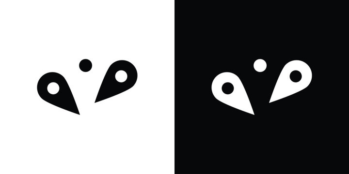 Pinball icon vector glyph pack. Black silhouette icons.