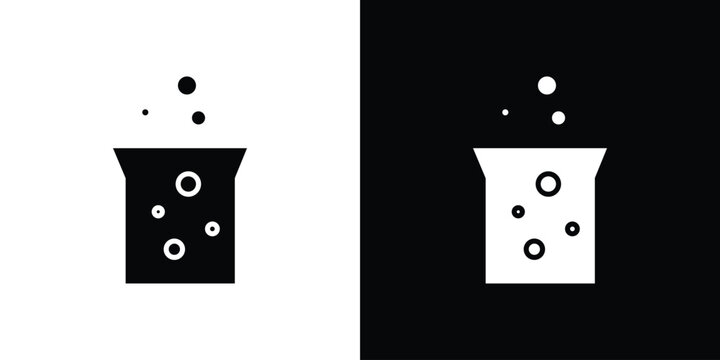 Hard Water icon vector glyph pack. Black silhouette icons.