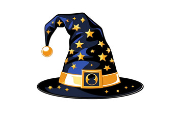Magician hat icon isolated for magic, fantasy, trick, or illusion display.