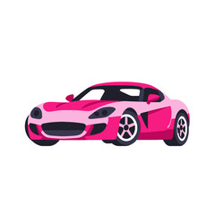Pink Cartoon Car Illustration-Stylish Sports Car Design-Fun Automotive Graphic-Modern Vehicle Image-Unique Car Art-Transportation Clipart-Creative Car Drawing
