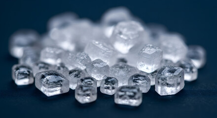 Crystalline Structure A Close-Up of Delicate, Translucent Mineral Formations