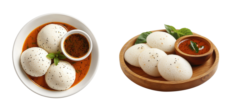 Set of idle with sauce isolated on transparent background