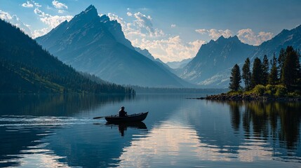 boat on the lake