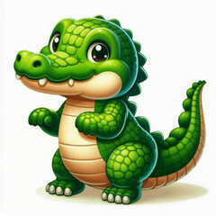 Fototapeta premium funny crocodile cartoon