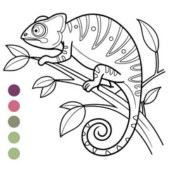 chameleon tattoo design