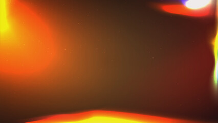 Light leak effect and lens flare overlay with grainy film texture. Abstract background with lens flare effect and light leak overlay. Light refraction elements on a dark background. Vector