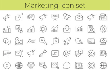 Minimalist Marketing & Business Icons – Editable Vector Pack


