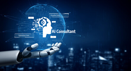 AI Assistant Brain Processor with LLM Technology, Big Data, Machine Learning, Generative AI for Business Support, Future Agentic AI Technology and Artificial Intelligence Prompt Engineering. Vouch