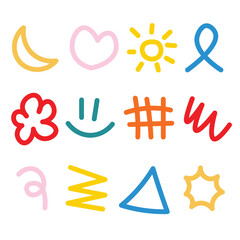 Hand drawn vector doodles