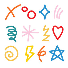 Hand drawn vector doodles
