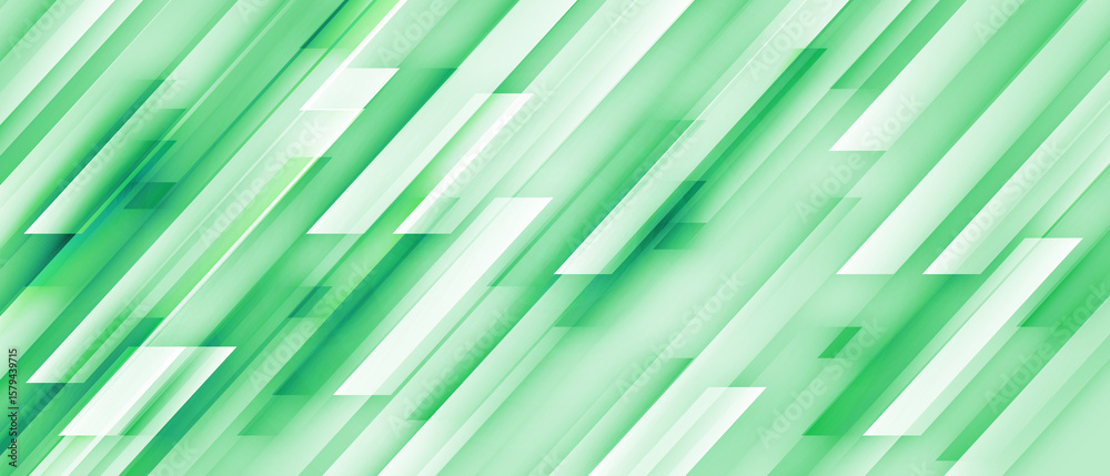 Canvas Prints abstract design with green geometric background