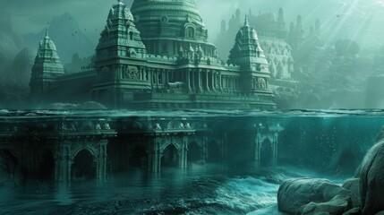 Sacred Ram temple under water showing cultural devotion and faith