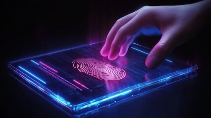 Futuristic Fingerprint Biometric Technology