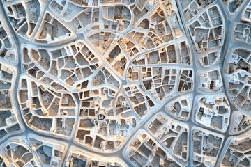 Obraz premium Intricate Cityscape Aerial View