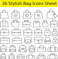 Stylish Bag Icons Sheet
