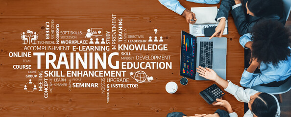 Engaging training session showcasing collaborative learning techniques, e-learning strategies, and skill enhancement methods aimed at boosting workplace effectiveness and knowledge transfer. Amity