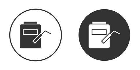 Welding icon design flat silhouette style