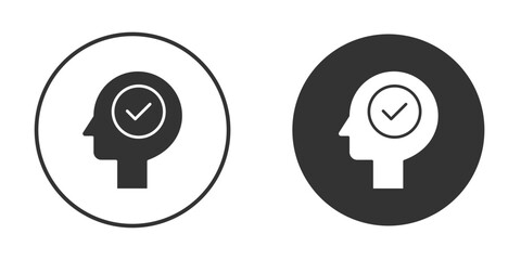 Understand icon design flat silhouette style