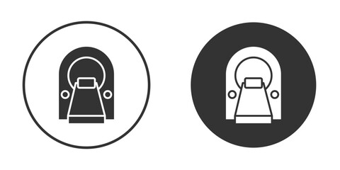Tomography icon design flat silhouette style