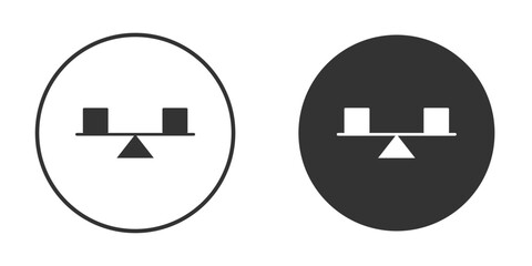 Fototapeta premium Stability icon design flat silhouette style